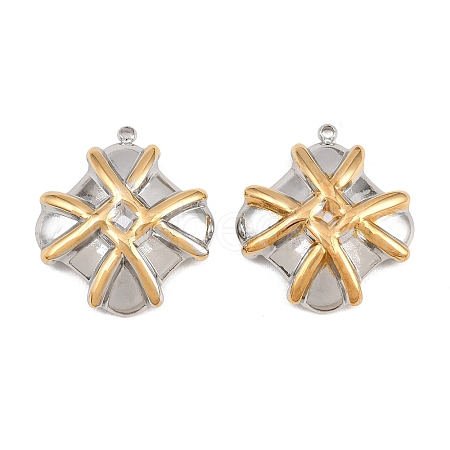 304 Stainless Steel Pendants STAS-G398-02GP-1