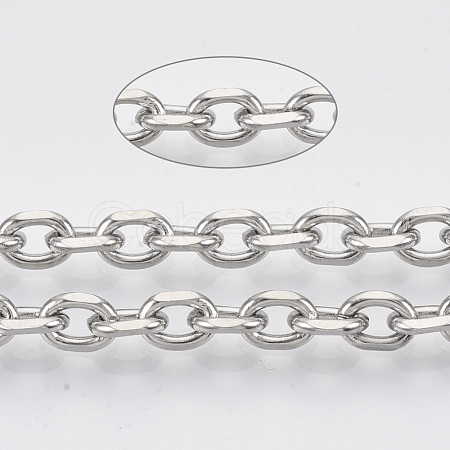 Tarnish Resistant 304 Stainless Steel Cable Chains STAS-R100-22-1