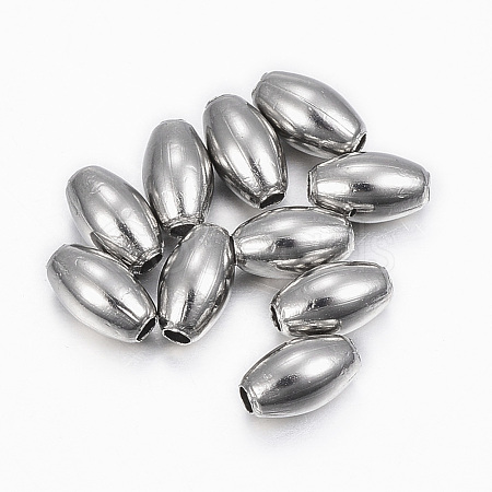 Non-Tarnish 304 Stainless Steel Beads X-STAS-H396-A-06P-1