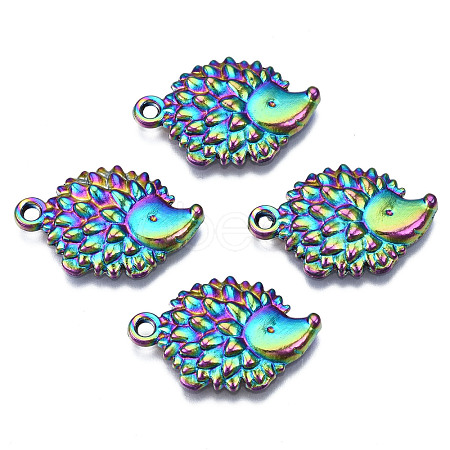 Autumn Theme Rainbow Color Alloy Pendants PALLOY-N156-139-NR-1