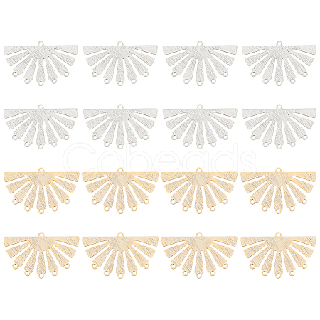 16Pcs 2 Styles Brass Chandelier Components Links KK-BC0012-10-1