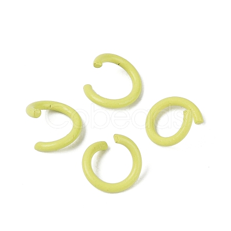 Spray Painted Iron Open Jump Rings IFIN-T017-04B-27-1