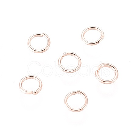 304 Stainless Steel Open Jump Rings STAS-O098-01RG-05-1