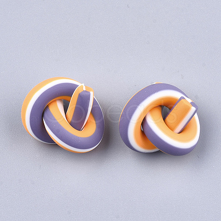 Handmade Polymer Clay Beads CLAY-S092-14B-1