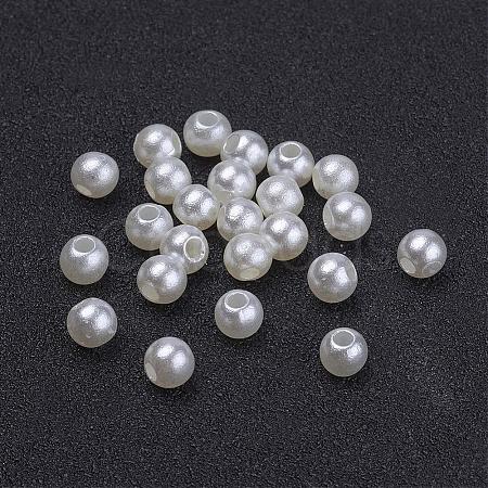 Imitated Pearl Acrylic Beads PACR-4D-12-1