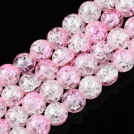 Baking Paint Crackle Glass Bead Strands CCG-S001-8mm-02-1