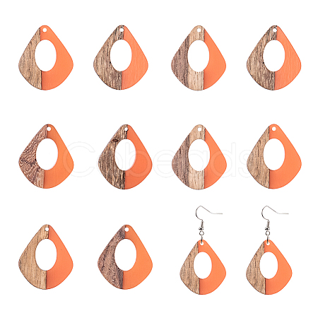 Resin & Wood Pendants RESI-OL0001-08C-1