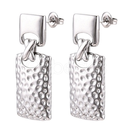 Non-Tarnish 304 Stainless Steel Stud Earrings for Women EJEW-N054-17P-1