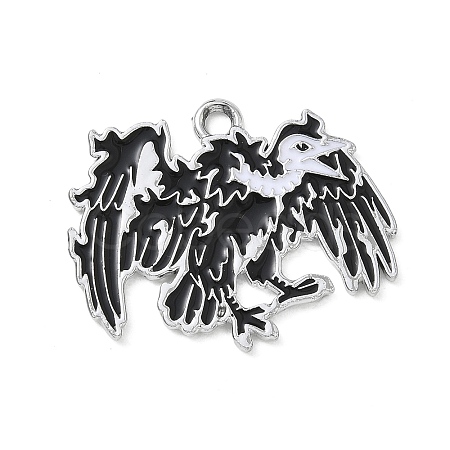 Halloween Alloy Enamel Pendants AL-CBA492B-01K-P-1