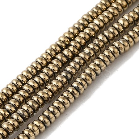 Electroplated Synthetic Non-magnetic Hematite Beads Strands G-I364-I01-01B-1