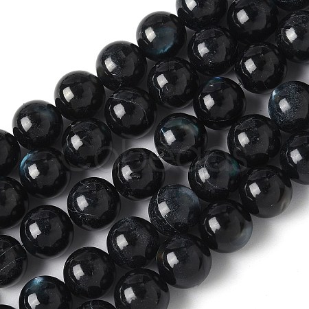Natural Black Lip Shell Beads Strands SSHEL-C013-01D-1