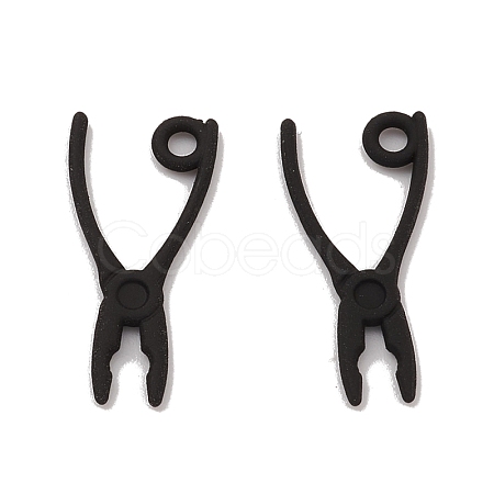 Spray Painted Alloy Pendants PALLOY-K003-09-1