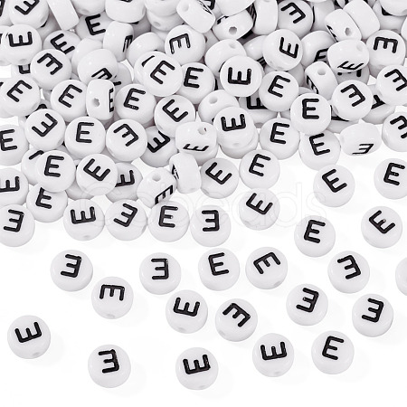 500Pcs Acrylic Beads SACR-TA0001-55E-1