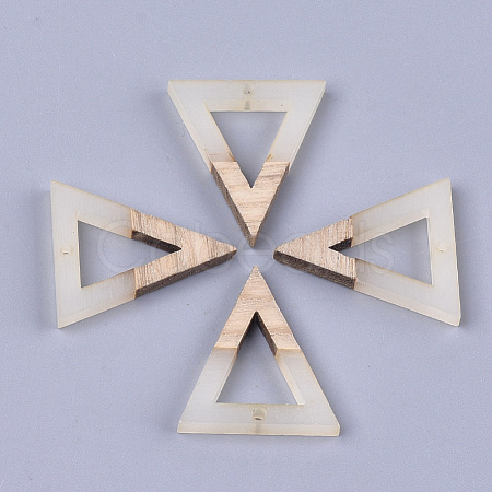 Resin & Walnut Wood Pendants RESI-S358-56B-1