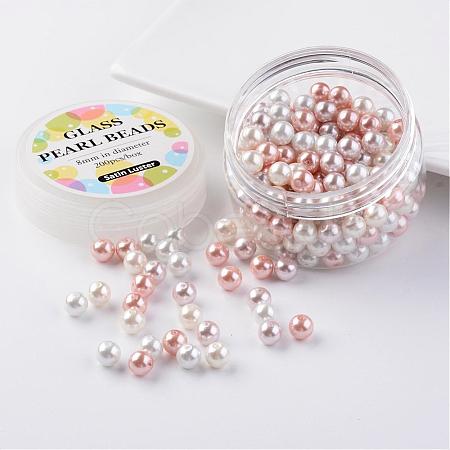 Glass Pearl Bead Sets HY-JP0001-03-A-1