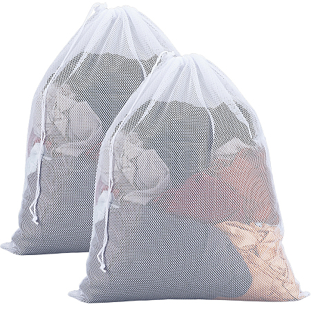 2Pcs Polyester Drawstring Clothing Storage Bags ABAG-GF0001-49B-1