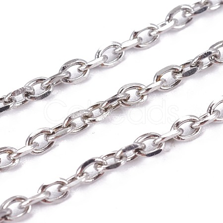 Tarnish Resistant 304 Stainless Steel Cable Chains STAS-I107-05P-1