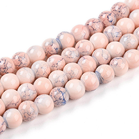Baking Paint Glass Beads X1-DGLA-N003-6mm-C02-1