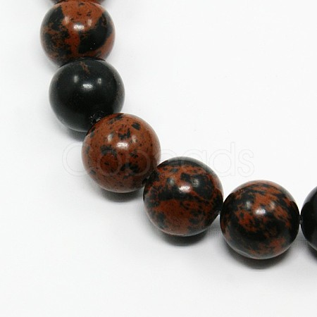 Mahogany Obsidian Round Bead Strands G-N0044-10mm-02-1