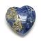 Natural Sodalite Healing Stones, Heart Love Stones, Pocket Palm Stones for Reiki Balancing, 29~30x30~31x12~15mm