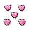 Opaque Resin Beads, Polka Dot Heart, Pink, 15x17x6mm, Hole: 1.5mm