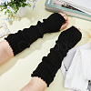 2 Pairs 2 Colors Polyester Long Fingerless Gloves AJEW-HS0001-22-3