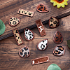 SUPERFINDINGS 12Pcs 6 Style Eco-Friendly Cowhide Leather Big Pendants FIND-FH0004-31-4