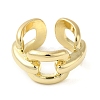 Brass Open Cuff Rings RJEW-Q778-32G-2
