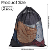 2Pcs Polyester Drawstring Clothing Storage Bags ABAG-GF0001-49A-2