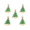Alloy Enamel Pendants ENAM-O049-01G-2