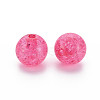 Transparent Crackle Acrylic Beads MACR-S373-66A-N09-3