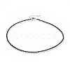 Natural Obsidian Beaded Necklaces NJEW-JN02492-09-1