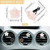 5Pcs Star Gemstone Car Air Vent Clips AJEW-PH00496-01-2