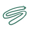 Spray Painted 201 Stainless Steel Curb Chain Necklaces NJEW-R258-01F-1