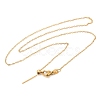 304 Stainless Steel Cable Chain Necklace for Women NJEW-G104-03G-1