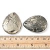 Teardrop Natural Pyrite Pendants G-I125-35A-B-3