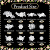 24Pcs 12 Styles Computerized Embroidery Polyester Ornament Accesories DIY-GA0007-55C-2