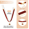 Alloy Resin Oval Pendant Single Face Dark Red Velvet Ribbon & Brass Chain Double Layered Choker Necklaces NJEW-TAC0038-3