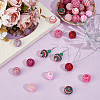 40Pcs 10 Colors Resin Rhinestone Beads RESI-PA0001-26B-4