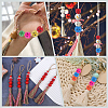 200Pcs Spray Painted Natural Wood Beads WOOD-GF0002-20-5