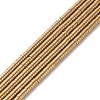 Electroplate Non-magnetic Synthetic Hematite Beads Strands X-G-J164A-3mm-07-1