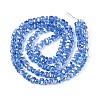 Electroplate Transparent Glass Beads Strands EGLA-N022-09A-B05-2