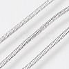 Long-Lasting Plated Brass Snake Chain Necklaces NJEW-K112-04P-NF-2