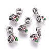 Alloy Enamel European Dangle Charms ENAM-F098-01AS-1