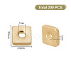 200Pcs Brass Beads KK-GO0001-75-2