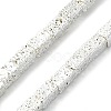 Electroplated Natural Lava Rock Beads Strands G-I360-K02-04-1