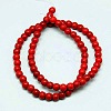 1 Strand Synthetic Turquoise Round Beads Strands X-TURQ-G106-8mm-02H-3