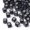 Opaque Acrylic Beads X-SACR-N002-01R-1