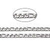 Tarnish Resistant 304 Stainless Steel Mother-Son Chains CHS-K001-32-7mm-2