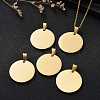 304 Stainless Steel Pendants STAS-P115-08G-7